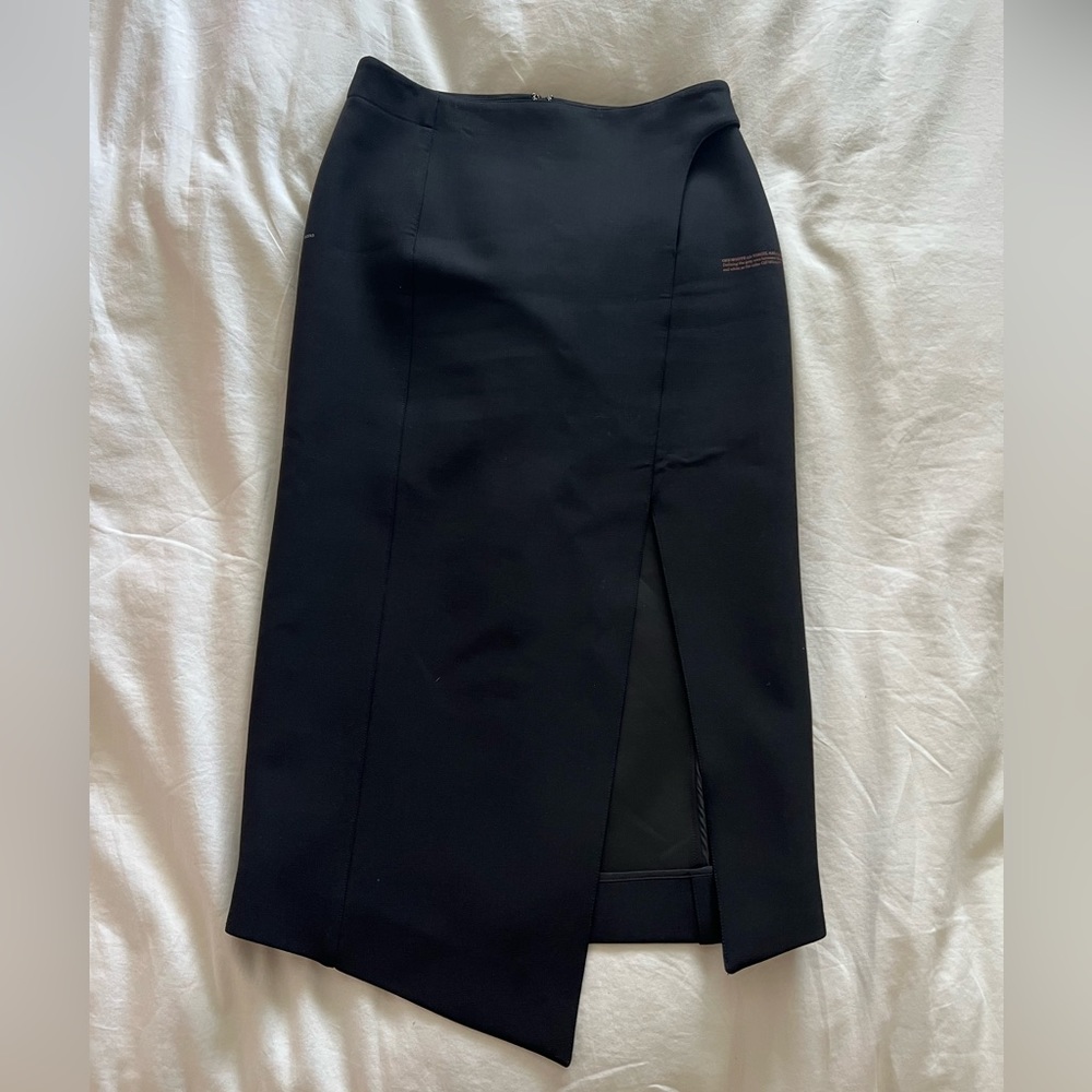 Off-White wrap midi skirt